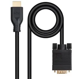 Nano Cable 10.15.4602 Cable Conversor VGA Macho a HDMI Macho 1.8m Negro